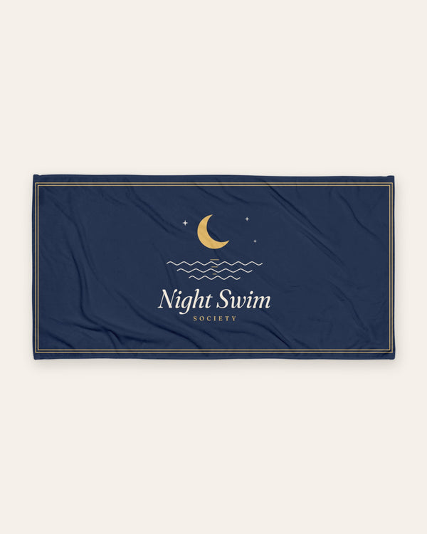 The Night Swim Beach Towel