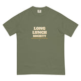 The Long Lunch Society Tee in Moss, flat front
