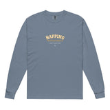 The Napping Professionally Long Sleeve in Blue Jean, flat front