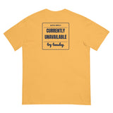The Try Tuesday Tee in Mustard, back