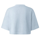 The Away Message Crop Tee in Light Washed Denim, back