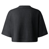 The Away Message Crop Tee in Washed Black, back