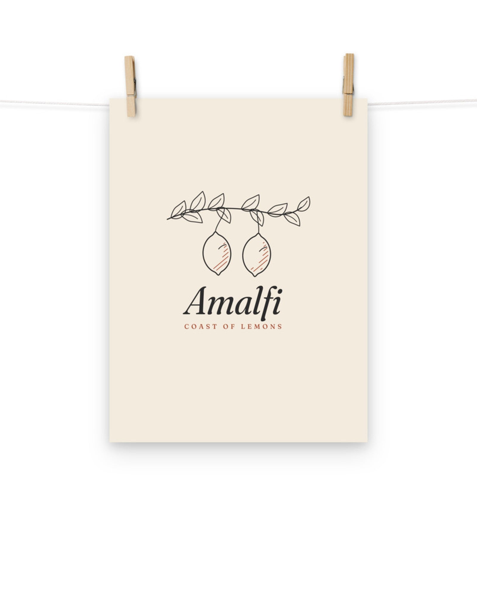 The Amalfi Art Print, detail view