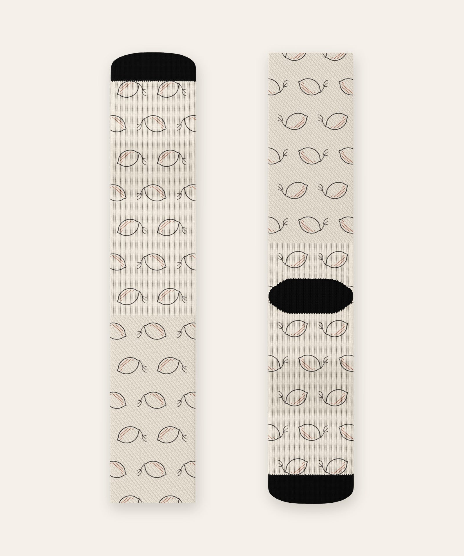 The Amalfi Socks, product shot on cream