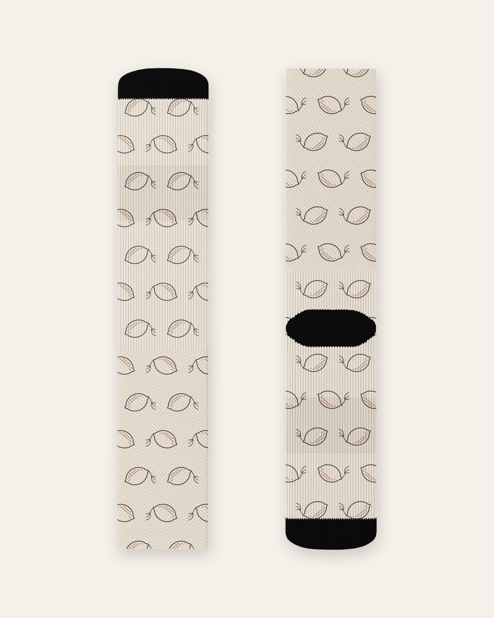 The Amalfi Socks, product shot on cream