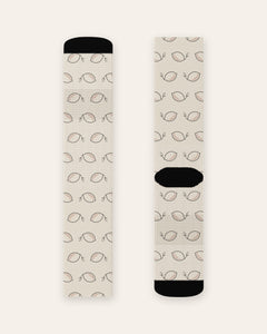 The Amalfi Socks, product shot on cream