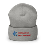 The Soft Launch Beanie in Heather Grey, product shot