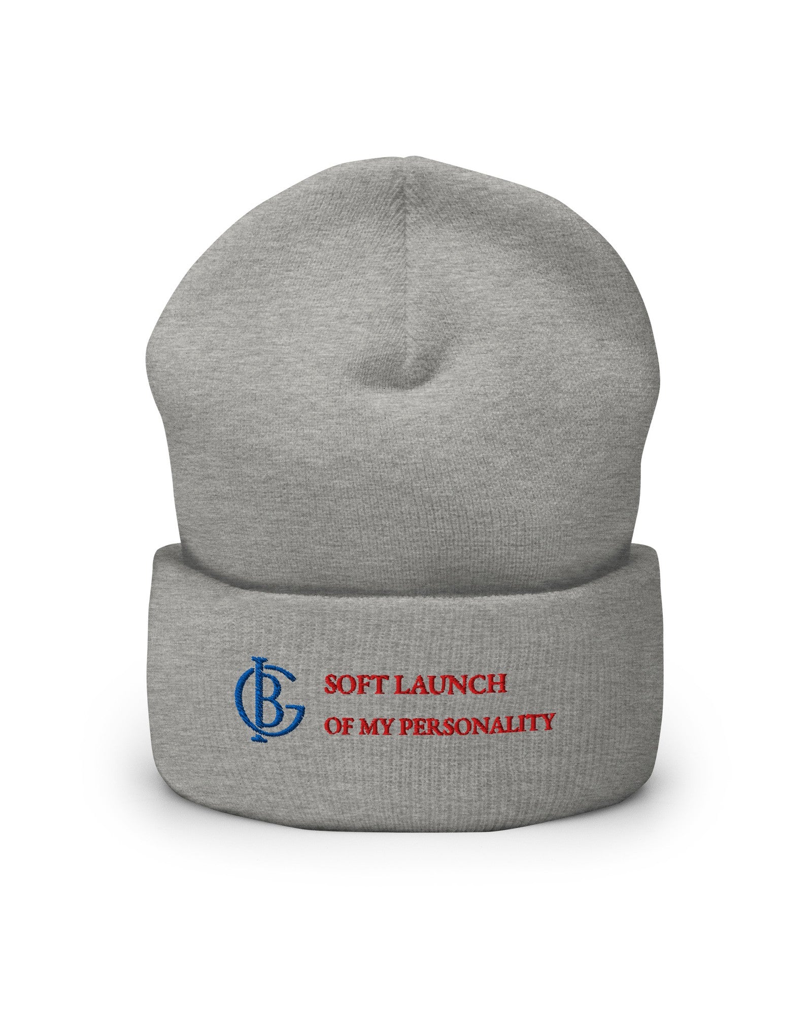 The Soft Launch Beanie in Heather Grey, product shot