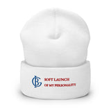 The Soft Launch Beanie in White, product shot