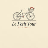 Le Petit Tour Tee in Ivory, close-up detail