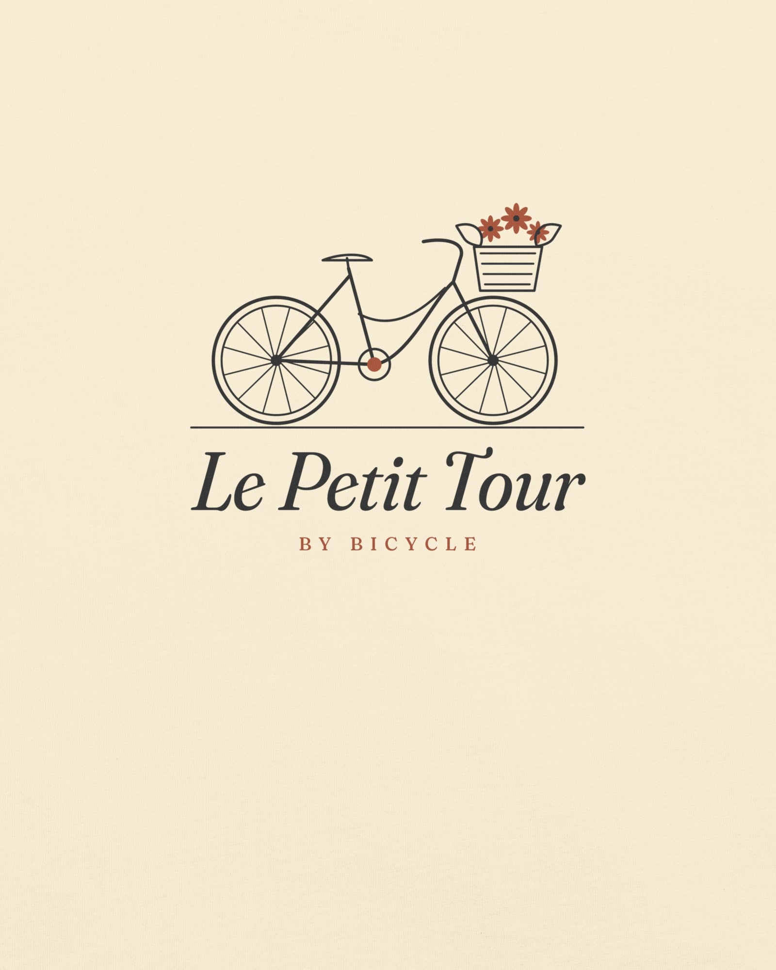 Le Petit Tour Tee in Ivory, close-up detail