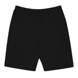 The Good Vibes Bad Ideas Fleece Shorts in Black, back
