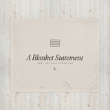 The Blanket Statement Throw, product shot from another angle