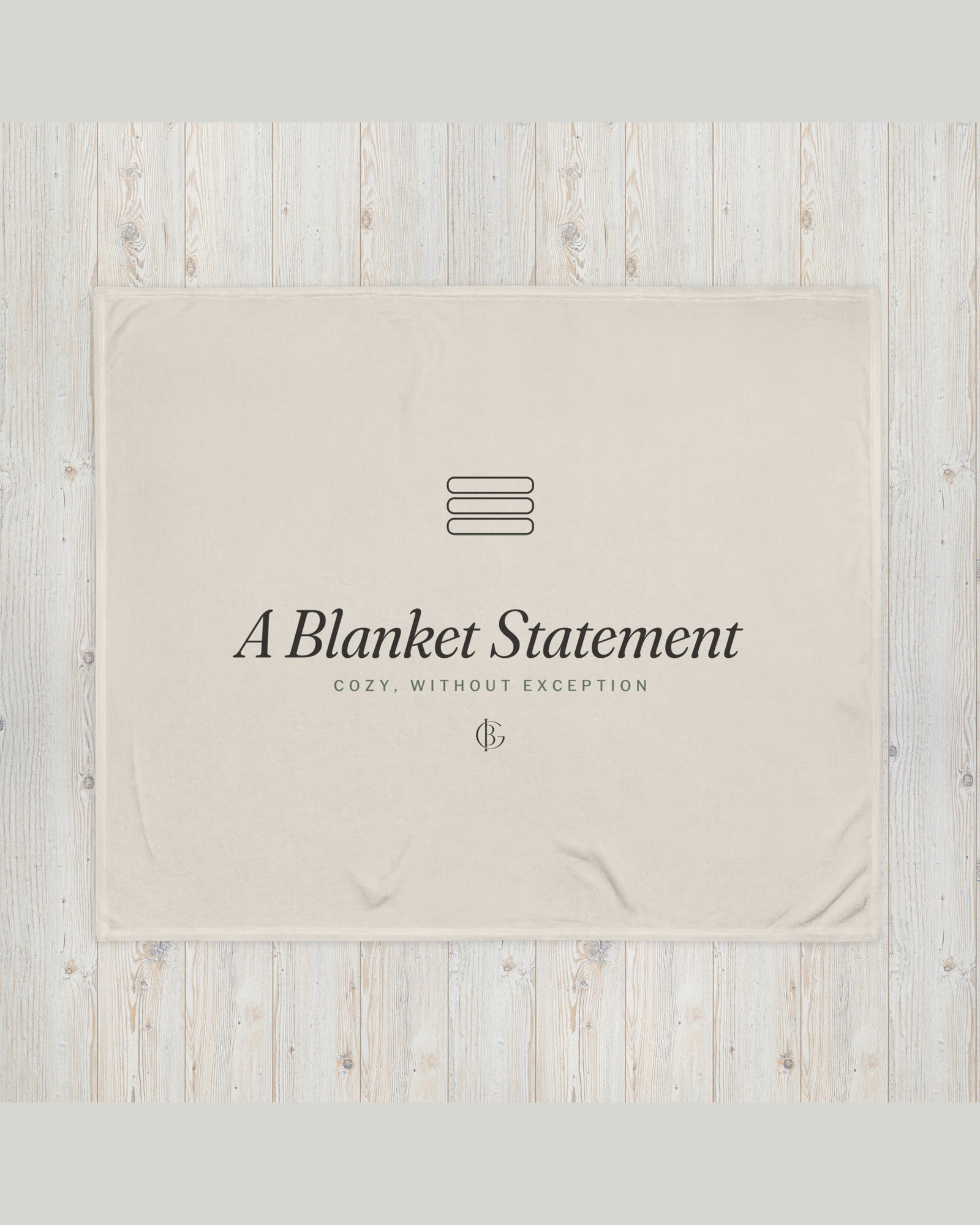 The Blanket Statement Throw, product shot from another angle