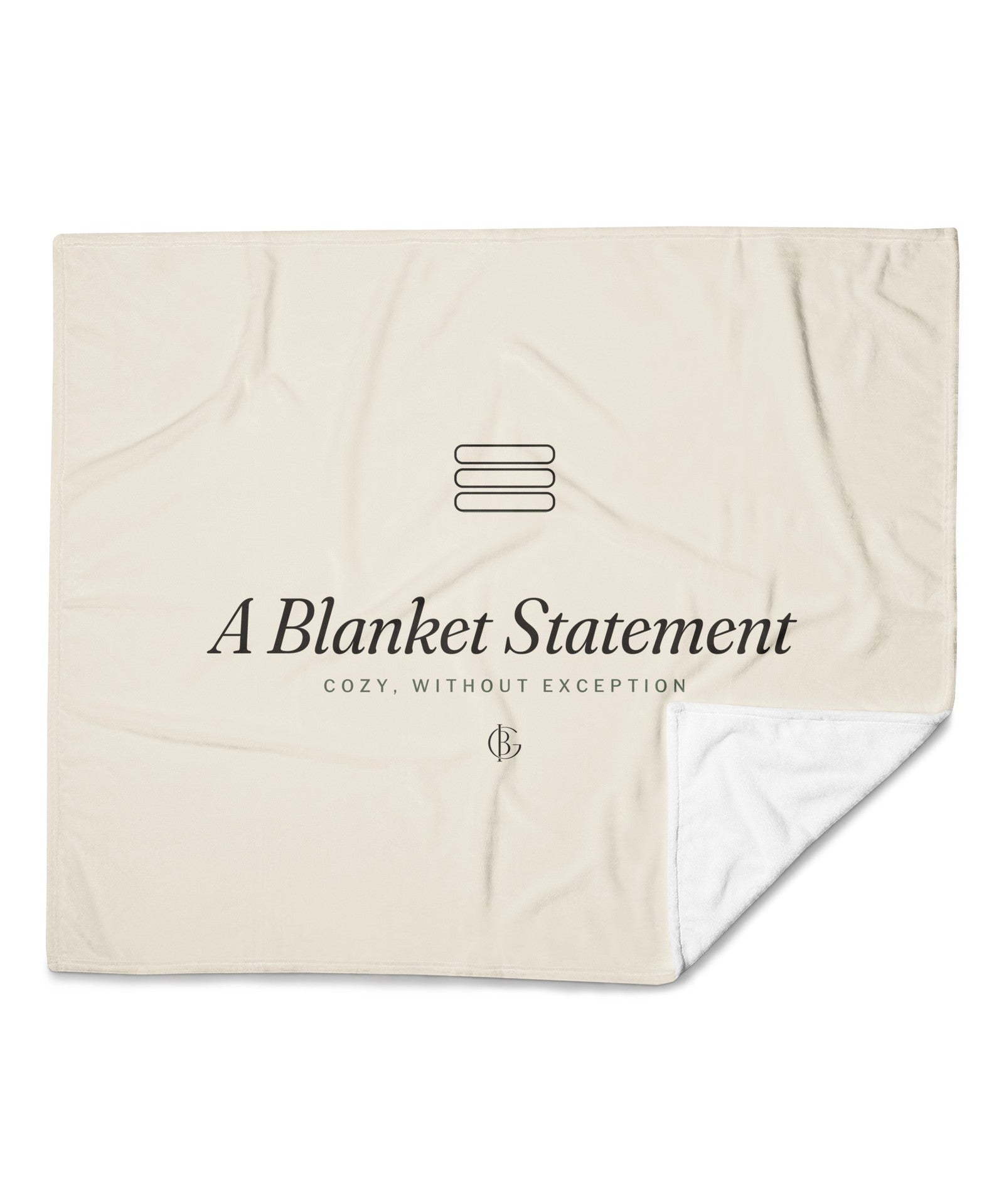 The Blanket Statement Throw, product shot from another angle