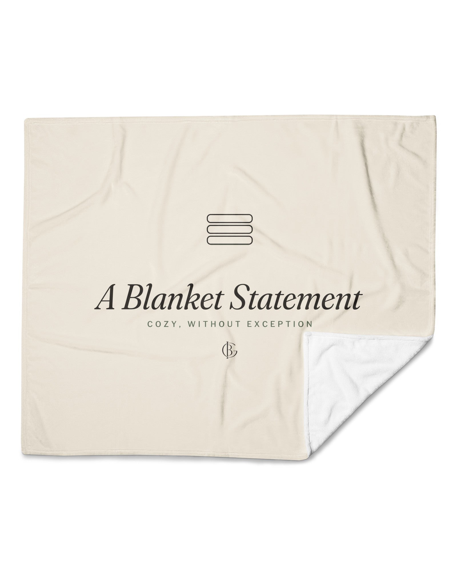 The Blanket Statement Throw, product shot from another angle