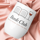 The Book Club Wine Tumbler, lifestyle photo