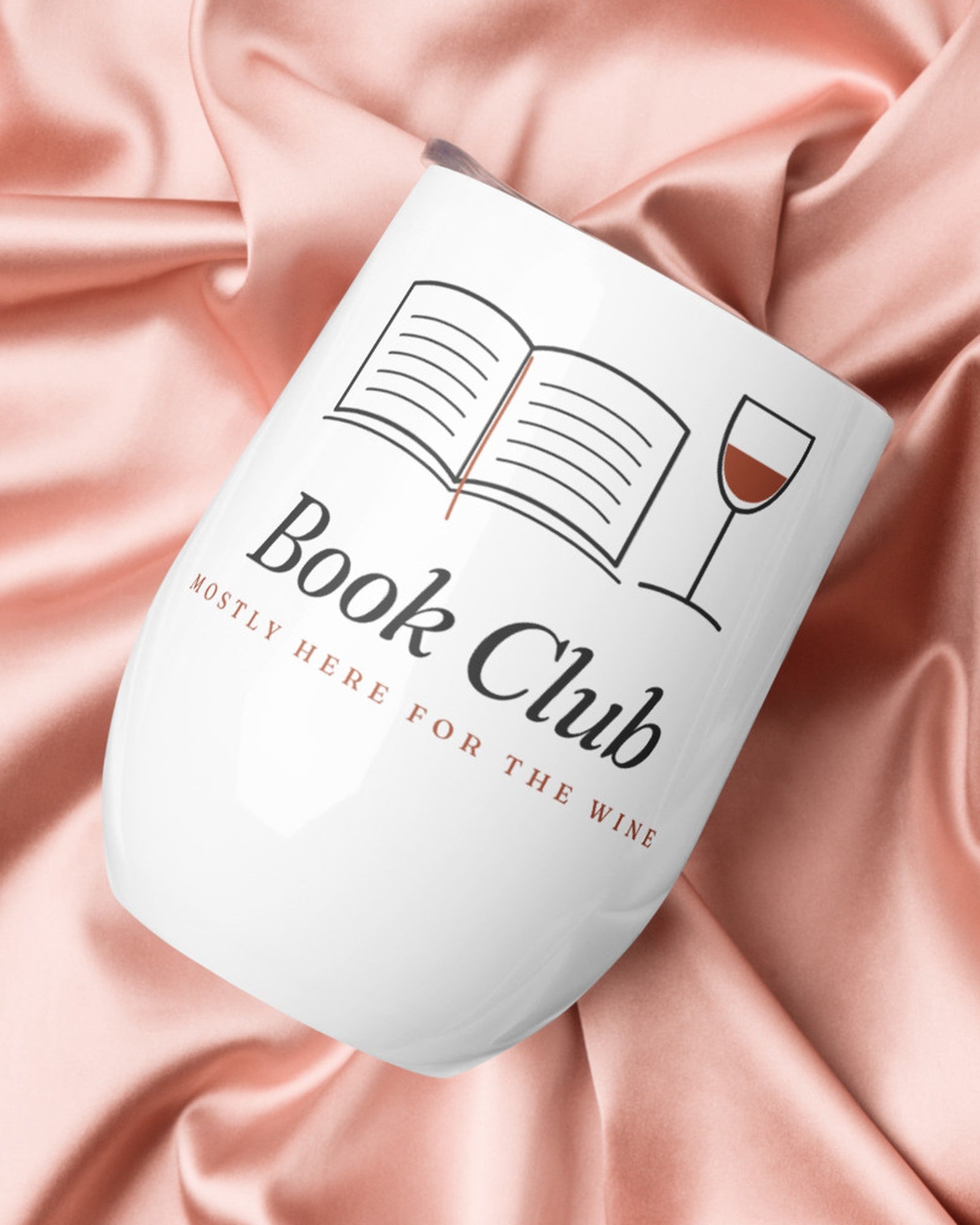 The Book Club Wine Tumbler, lifestyle photo