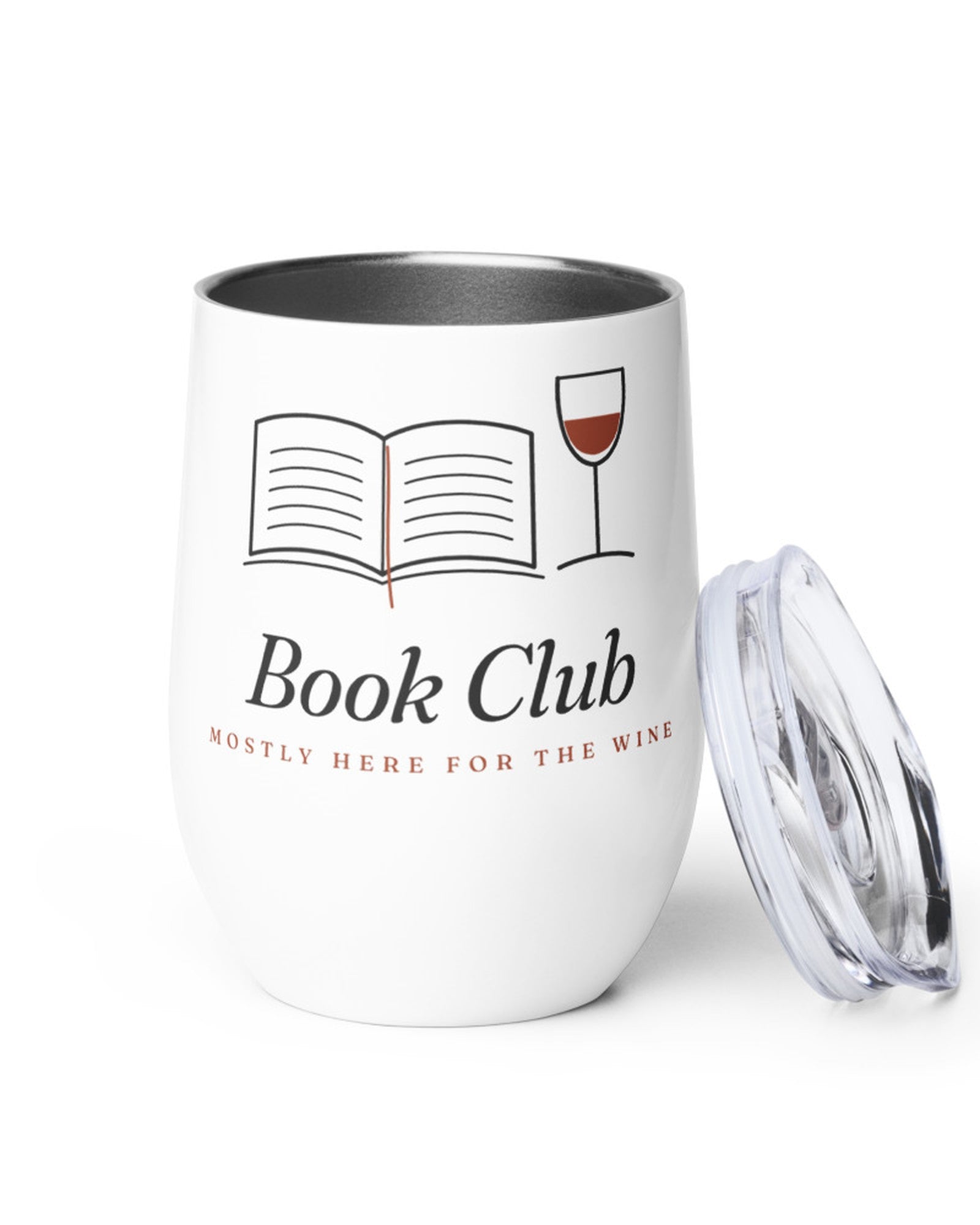 The Book Club Wine Tumbler, detail view