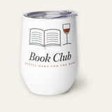 The Book Club Wine Tumbler, product shot on cream