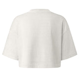 The Bread Before Bed Crop Tee in Vintage White, back