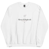The Merry and Bright-ish Crewneck in White, product shot from another angle