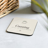 The Coasting Cork Coaster, styled lifestyle shot