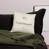The Couch Potential Pillow, styled lifestyle shot