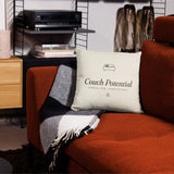 The Couch Potential Pillow, styled lifestyle shot