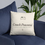 The Couch Potential Pillow, styled lifestyle shot