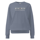 The Festive Enough Crewneck in Blue Jean, relaxed fit