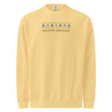 The Festive Enough Crewneck in Butter, front view