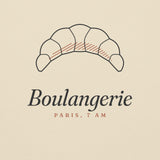 The Boulangerie Hoodie in Bone, close-up detail