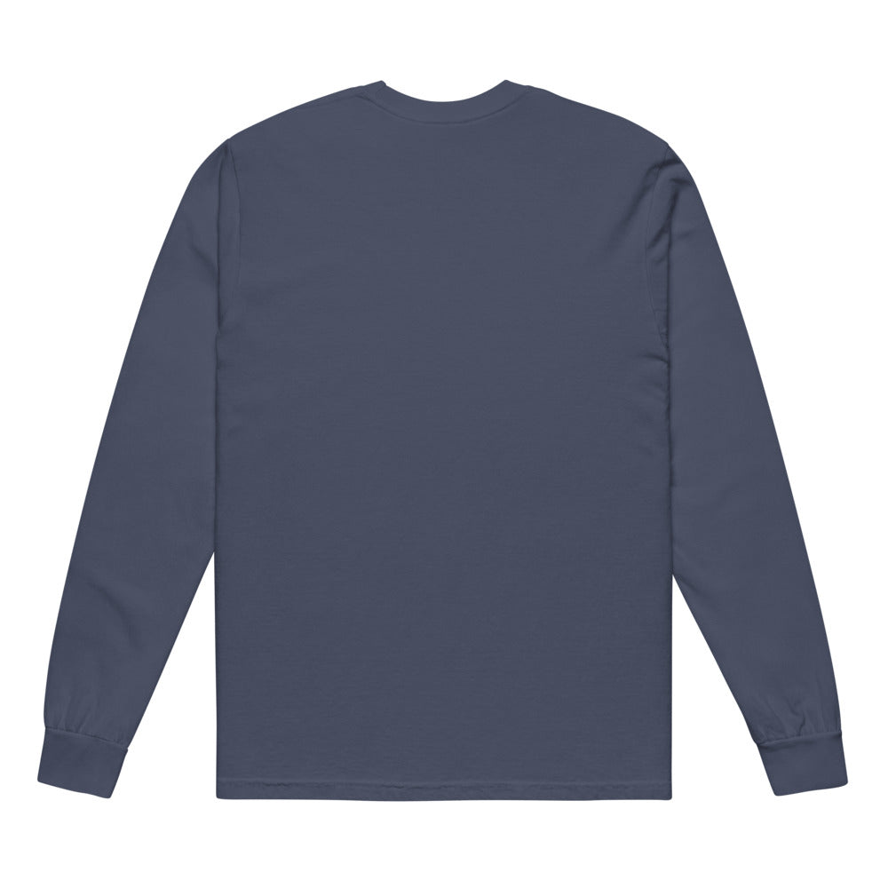 The Decaf Is a Lie Long Sleeve in Navy, back