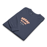 The Decaf Is a Lie Long Sleeve in Navy, folded