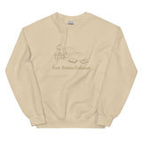 The Early Bedtime Enthusiast Crewneck in Sand, product shot in Sand