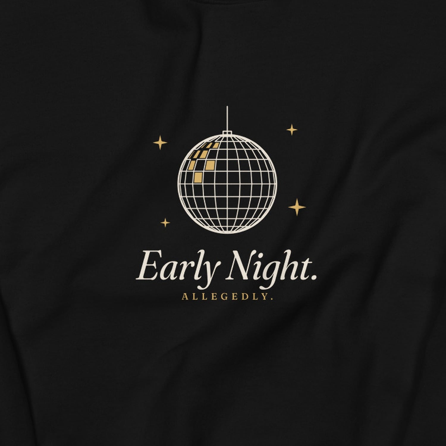 The Early Night Crewneck - Black