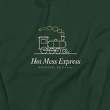 The Hot Mess Express Crewneck - Forest Green
