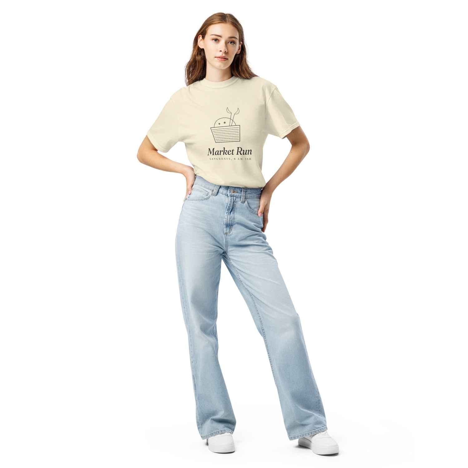 The Market Run Tee - Ivory