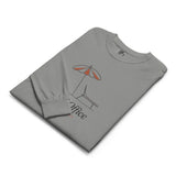 The Out of Office Long Sleeve in Grey, folded