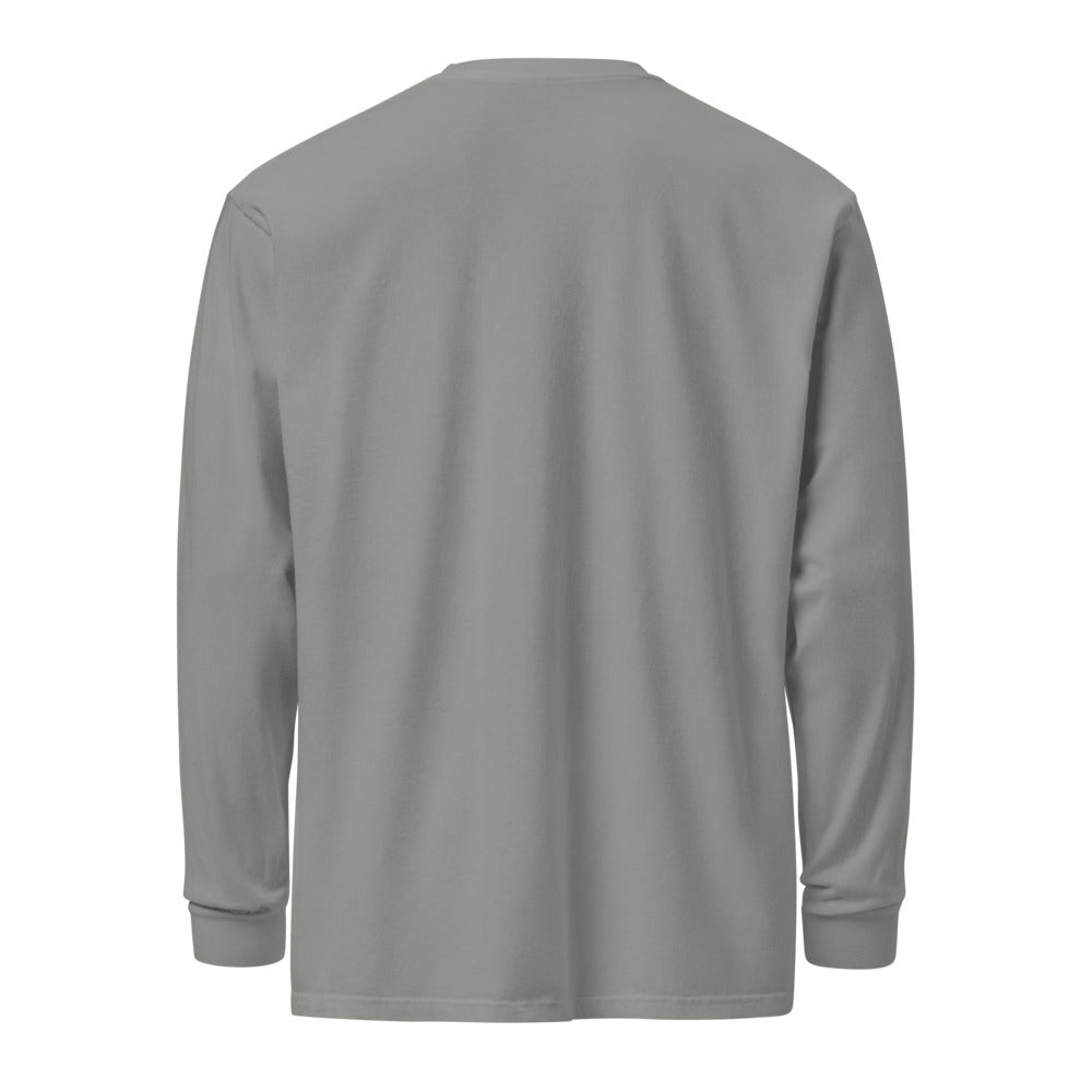 The Out of Office Long Sleeve in Grey, back