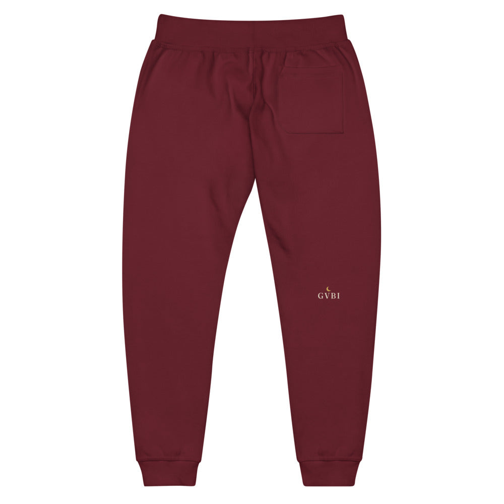 The Espresso Hours Joggers in Maroon, back with small GVBI mark