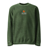 The Pie, Then Feelings Corduroy Crewneck in Green, front