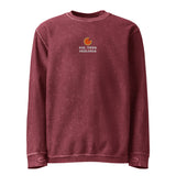 The Pie, Then Feelings Corduroy Crewneck in Maroon, front