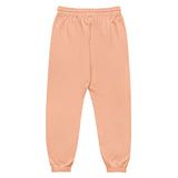 The Good Vibes Bad Ideas Sweatpants in Peachy, back