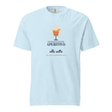 The Aperitivo alle Sette Tee in Chambray, front