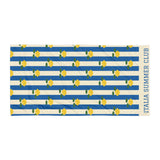 The Italia Summer Club Beach Towel, full print, flat