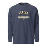 The Italia Summer Club Long Sleeve in Navy, front