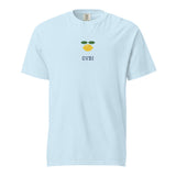The Lemons & Long Lunches Tee in Chambray, front