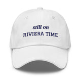 The Still on Riviera Time Cap in White, front